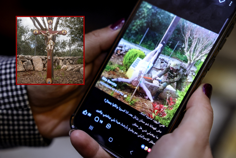 Two soldiers are dismissed and imprisoned for vandalizing a Jesus statue in Lebanon with a sledgehammer.