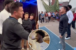 UCLA coach Bob Chesney brings pizza to fraternity houses on campus