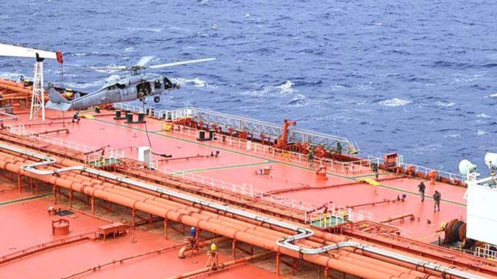 US forces board sanctioned tanker for transferring Iranian oil