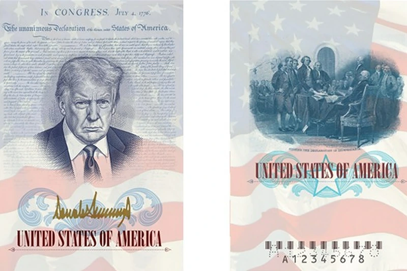 U.S. to release passports featuring Trump's image for the country's 250th birthday