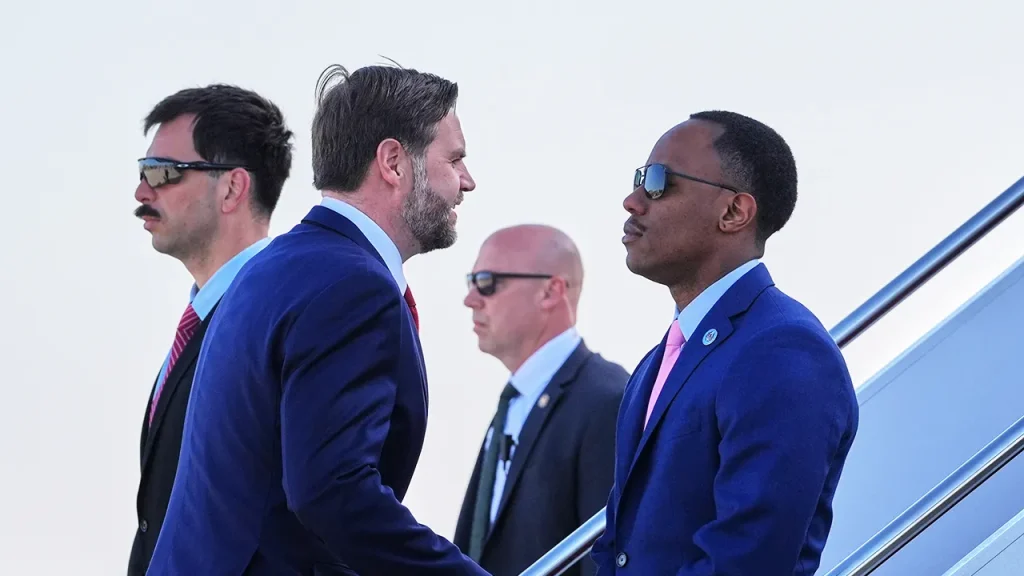 Vance reaches Pakistan for discussions on an Iran ceasefire with Witkoff and Kushner.