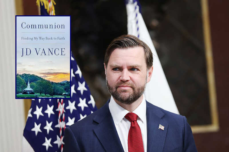 Vance reveals his upcoming book about his faith set to come out this spring.