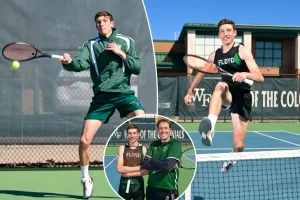 Vidal Macchia from William Floyd is pursuing excellence in both tennis and running.