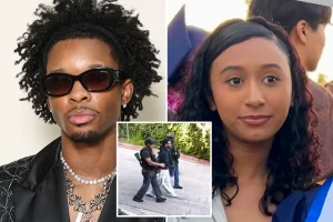 Video shows D4vd being taken into custody in Hollywood Hills by LAPD officers.