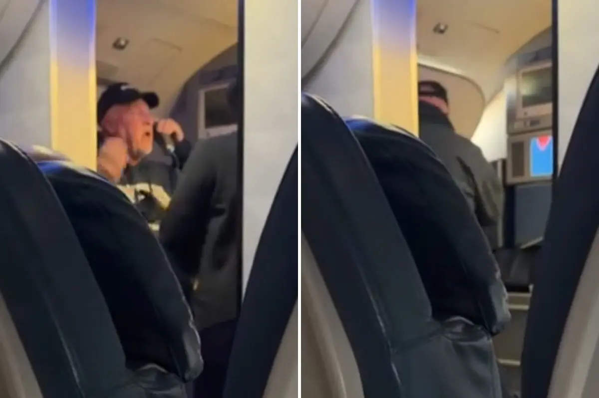 Wild footage captures passenger pulling open airplane door: 'I want to get out!'