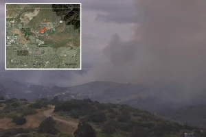 Wind intensifies brush fire in OC, leading to road closures and evacuation alerts