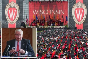 Wisconsin university president declines to resign despite regents' demand for his departure.
