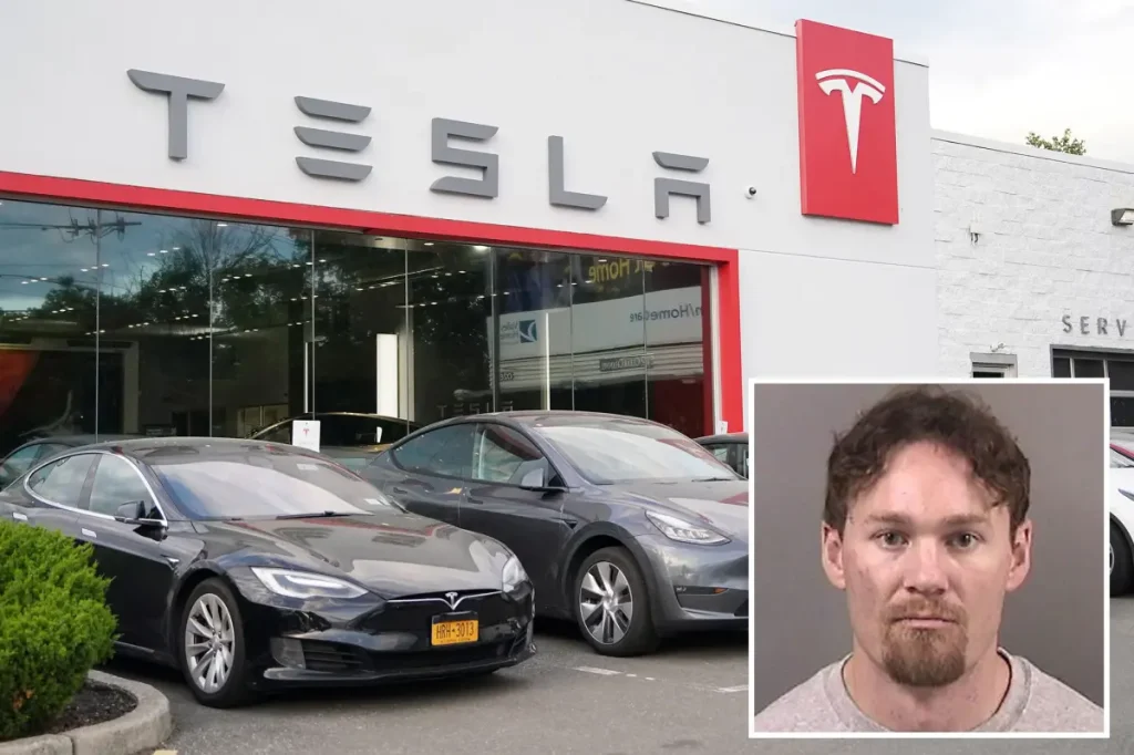Yale graduate with a shotgun causes chaos in a Bay Area Tesla store