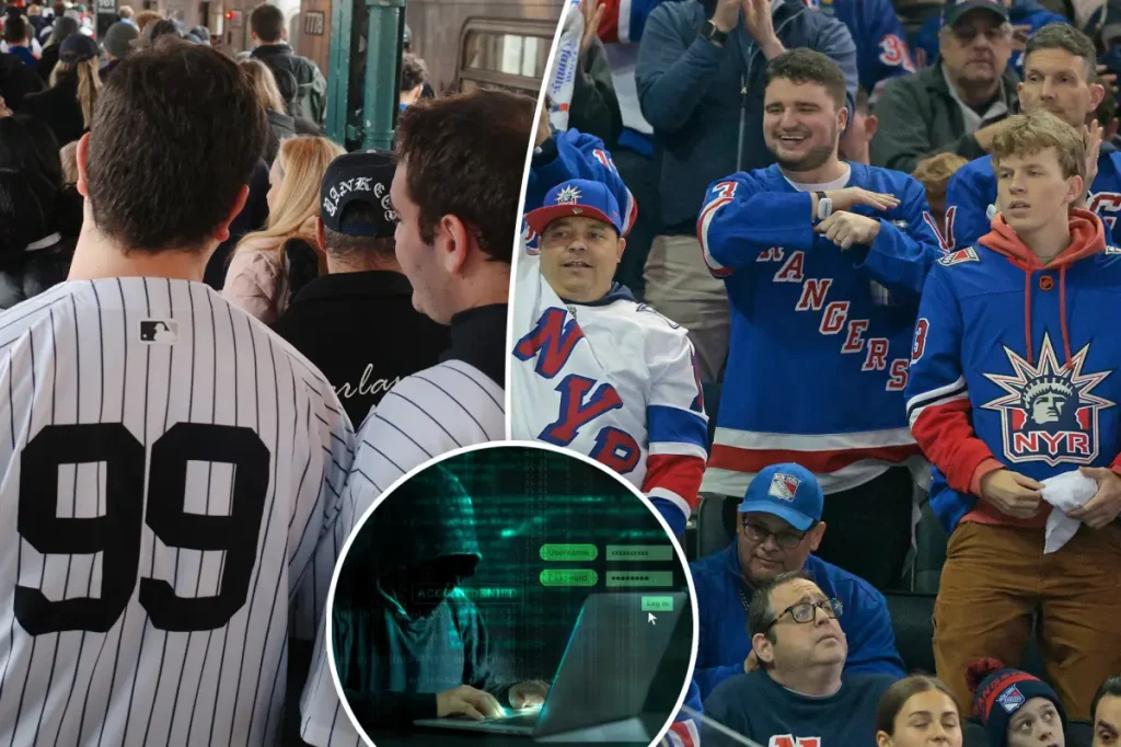 Yankees and Rangers fans face potential password security threat, according to research