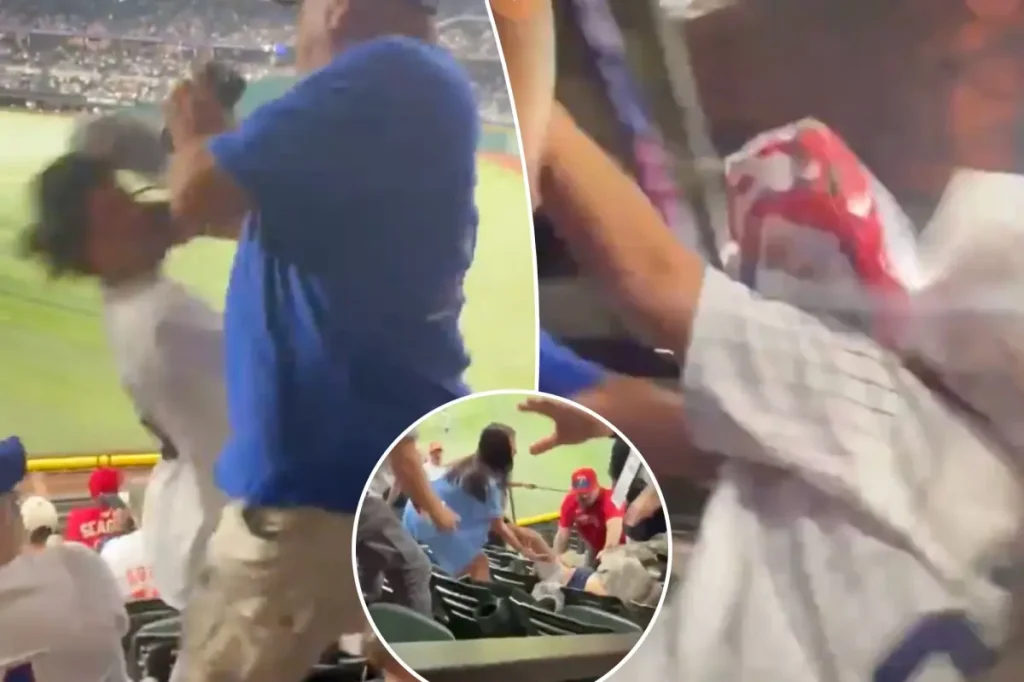 Yankees fan mocked and hit by Rangers fans, girlfriend pushed down stairs