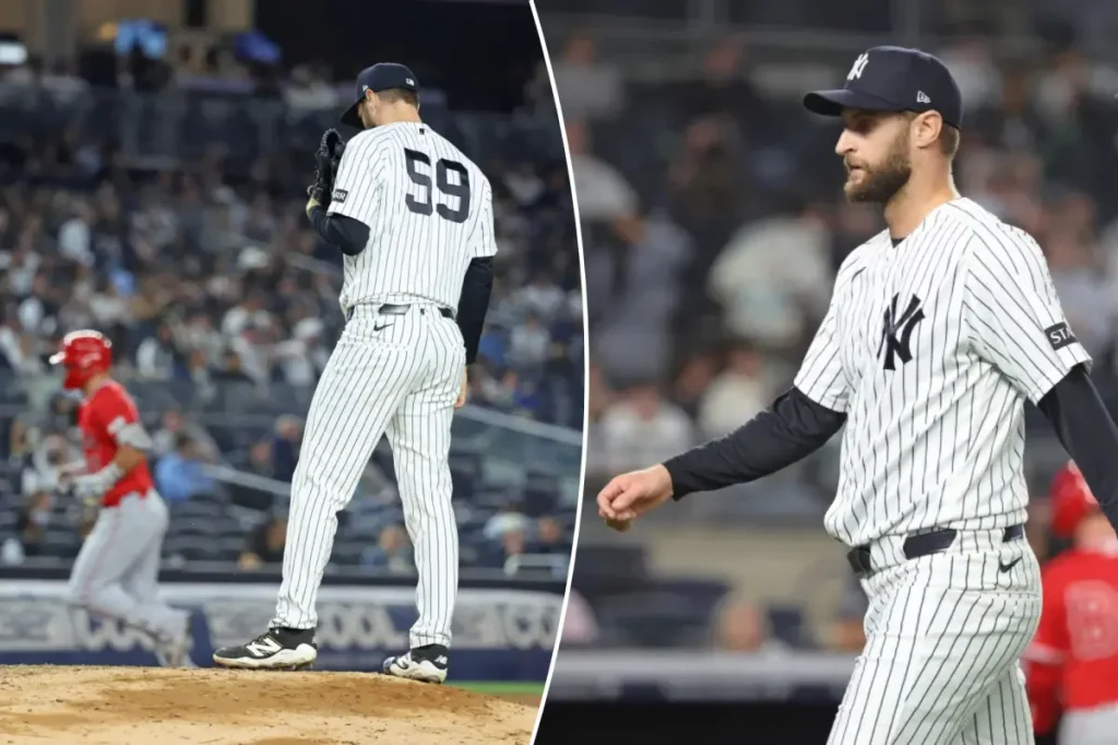 Yankees send Jake Bird to the minors following Mike Trout's three-run homer contributing to difficulties