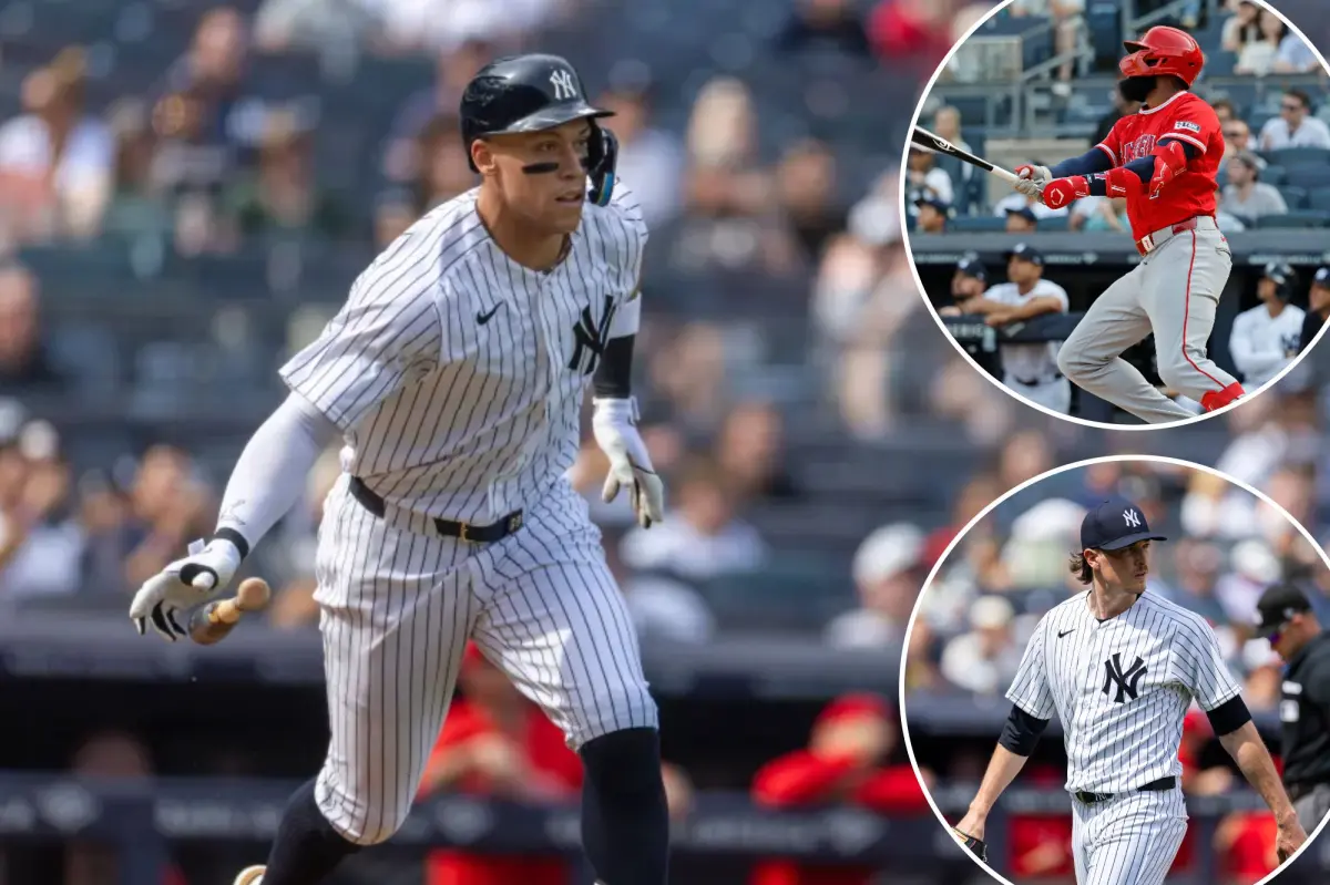 Yankees struggle against Angels' offense in decisive defeat