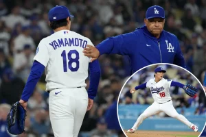 Yoshinobu Yamamoto of the Dodgers will throw a no-hitter this season.