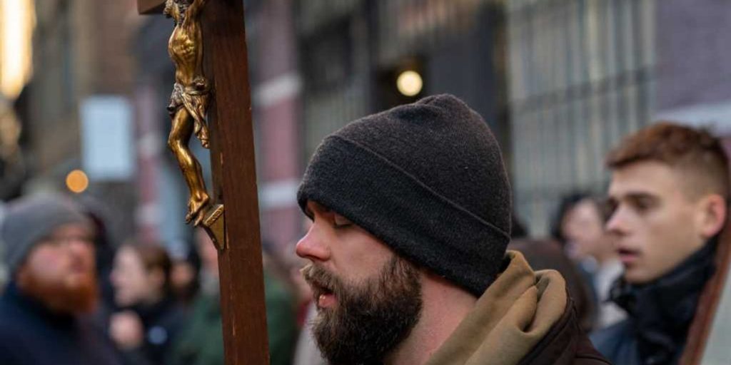 Young men are increasingly embracing Christianity in high numbers.