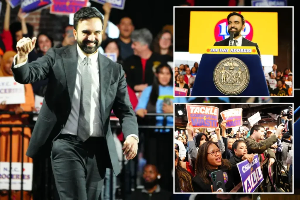 Zohran Mamdani celebrates 100 days with a speech while critics label it 'significant insecurity'