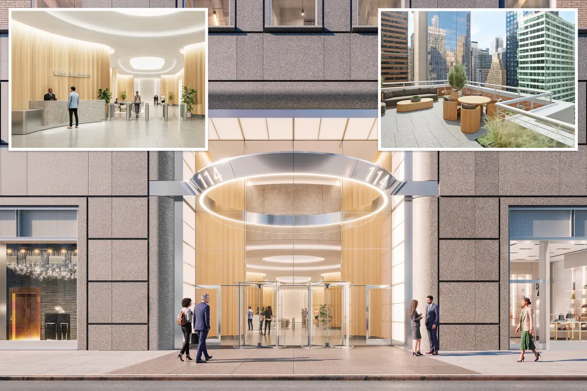 114 West 47th St. is receiving a polished new appearance from the Durst Organization
