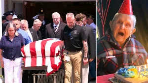 1,500 people come together for WWII veteran's funeral in Massachusetts after a request for attendance