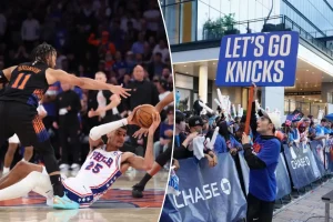 A Philadelphia fan creates a train scheme to raise costs and prevent Knicks fans from attending.