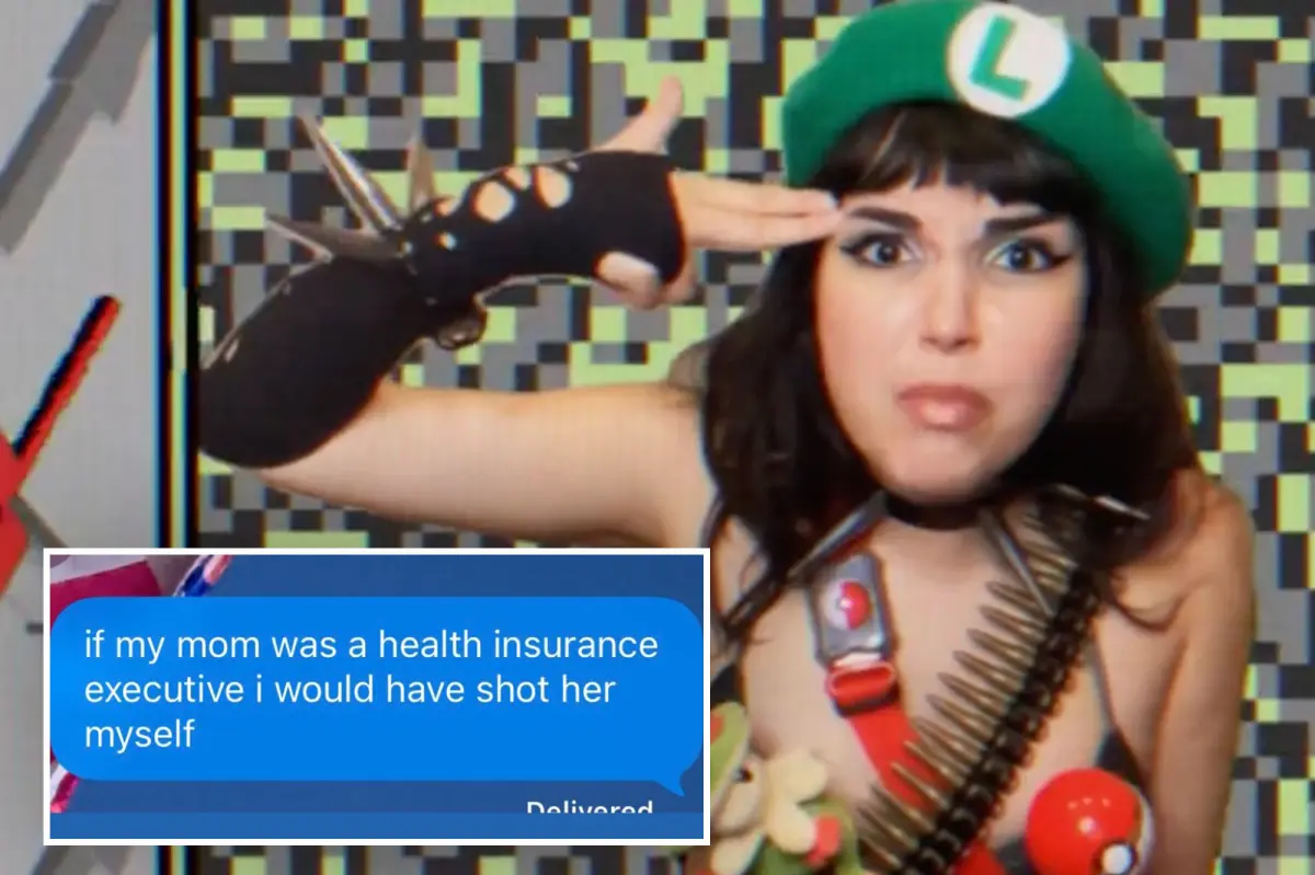A fan of Luigi Mangione claims she would harm her own mother, who is a pharmacist, if she took on a healthcare executive role.