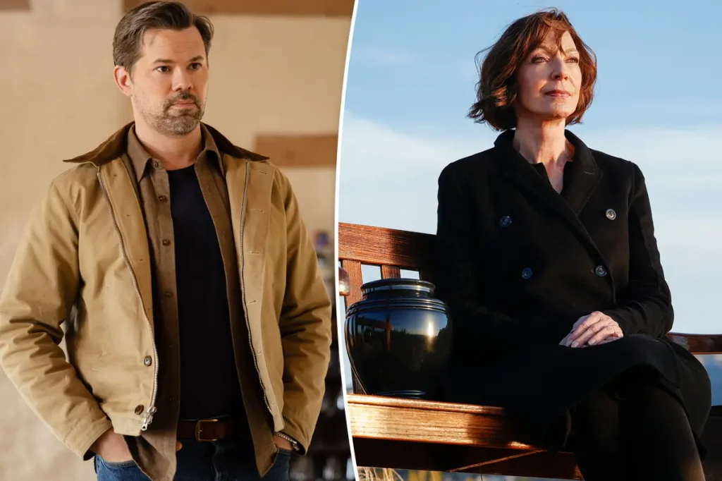 Allison Janney discusses her new HBO film with Andrew Rannells, saying it's quite exciting.