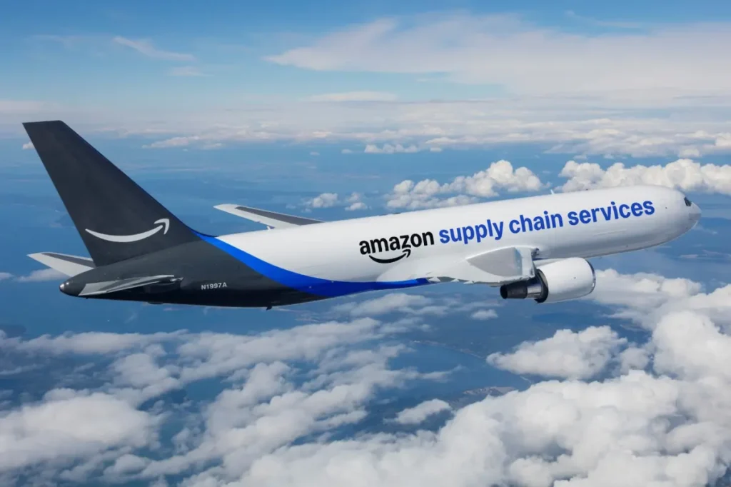 Amazon challenges UPS and FedEx with a new delivery service, causing their stocks to drop.