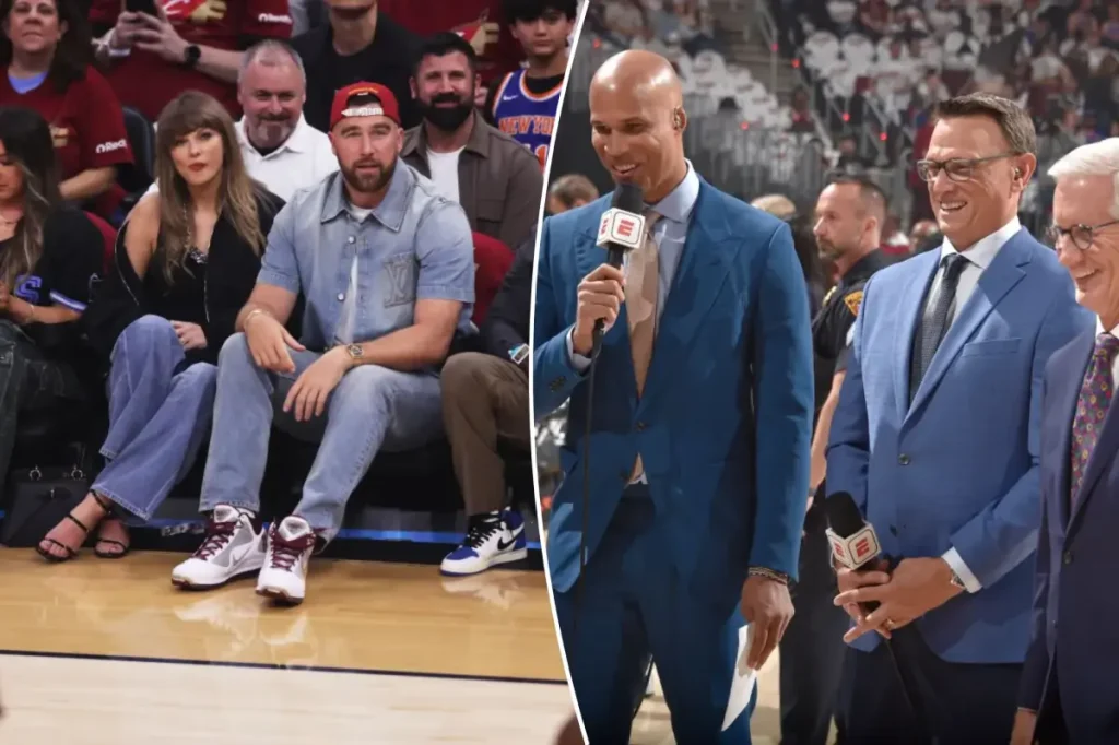 Announcers oddly avoid mentioning Taylor Swift's name during Knicks-Cavaliers game