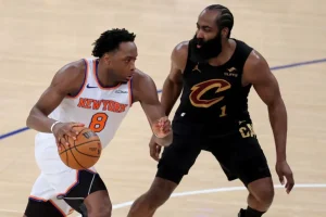 Anunoby ends strong after a tough start in Game 1 against the Knicks