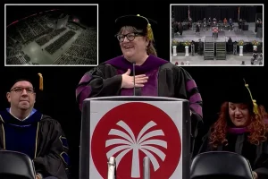 Arizona college leader Tiffany Hernandez faced boos after an AI bot malfunctioned and omitted graduates' names.