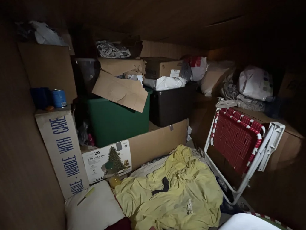 Arkansas professor discovers an unknown person secretly residing in his basement