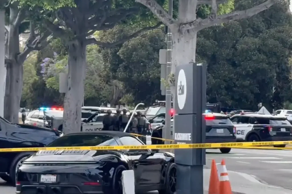 Armed suspect holds hostage in Beverly Hills standoff