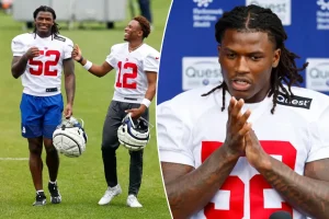 Arvell Reese showcases his skills for the Giants at minicamp