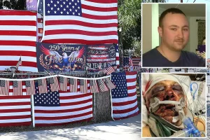 Attacker in 'Trump House' courtroom gives chilling look while victim struggles for survival