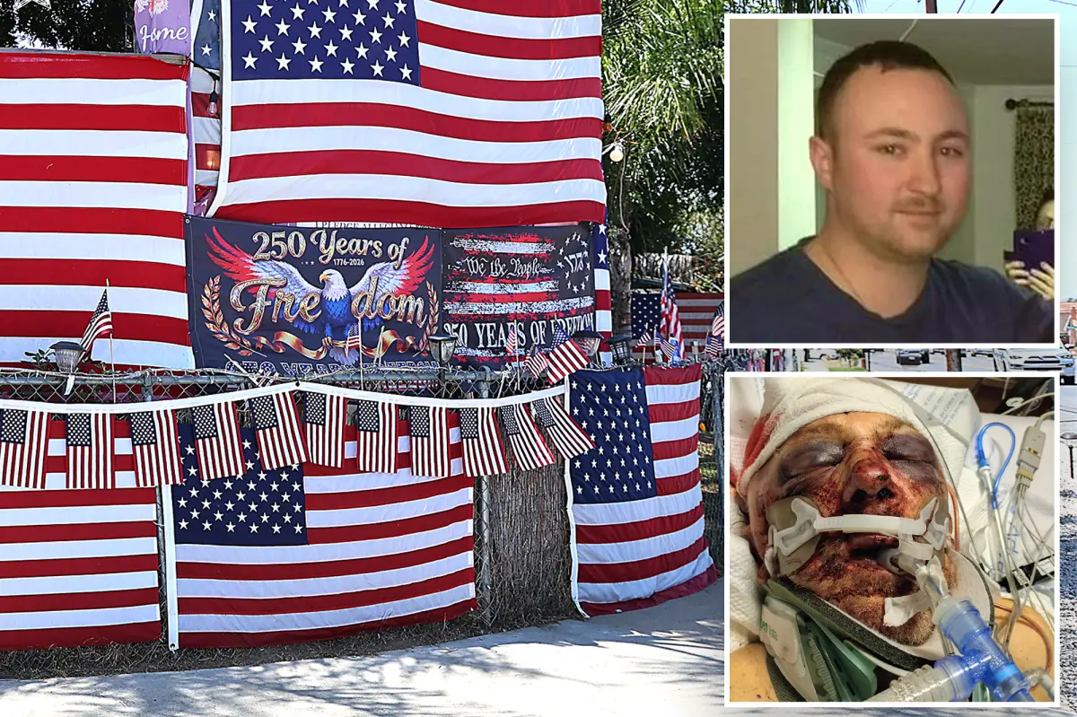 Attacker in 'Trump House' courtroom gives chilling look while victim struggles for survival