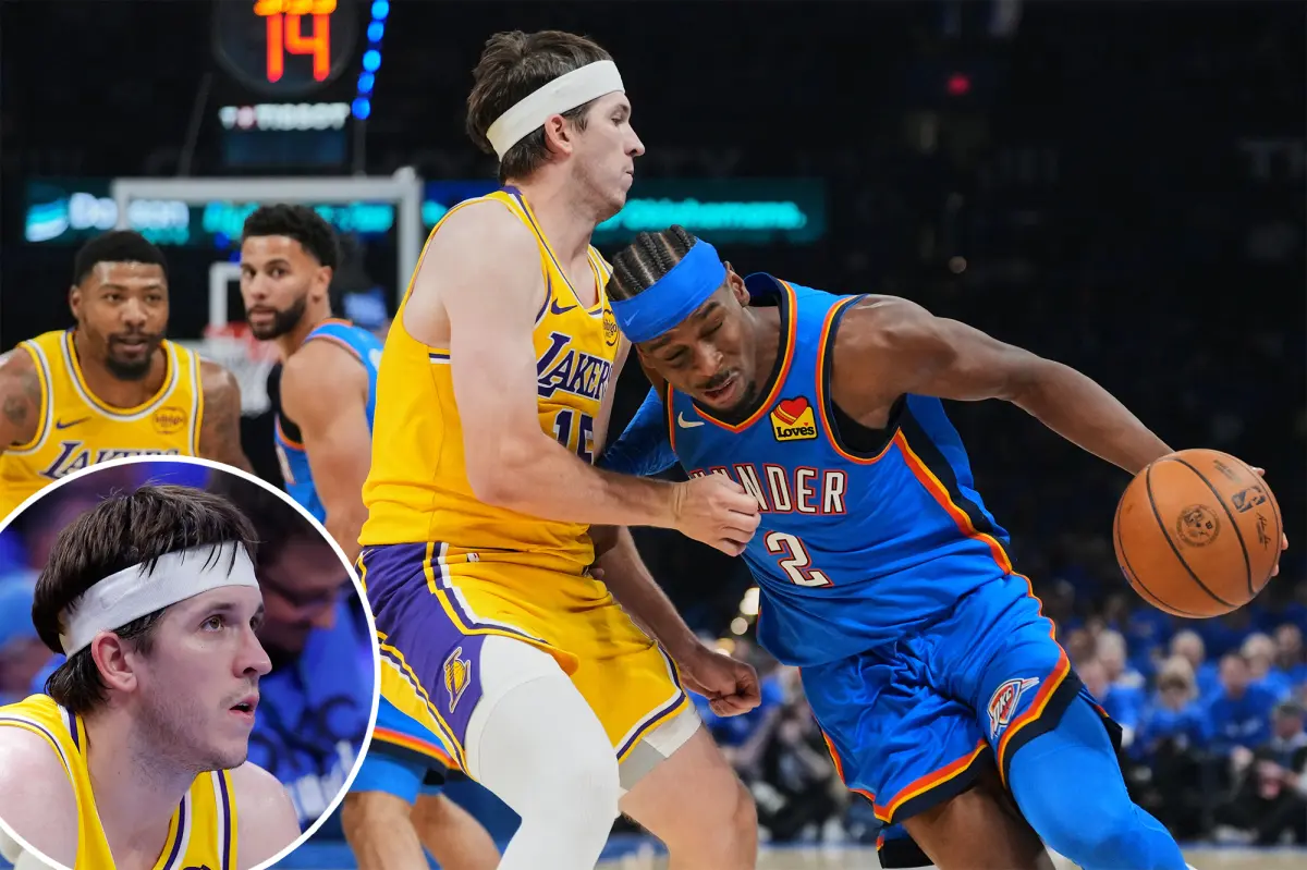 Austin Reaves faced challenges in Game 1 against the Thunder