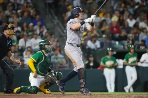 Ben Rice of the Yankees remains competitive with the top players in MLB.