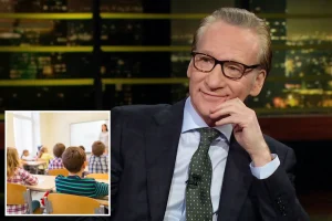 Bill Maher criticizes California's education outcomes, referencing two rapidly improving red states.