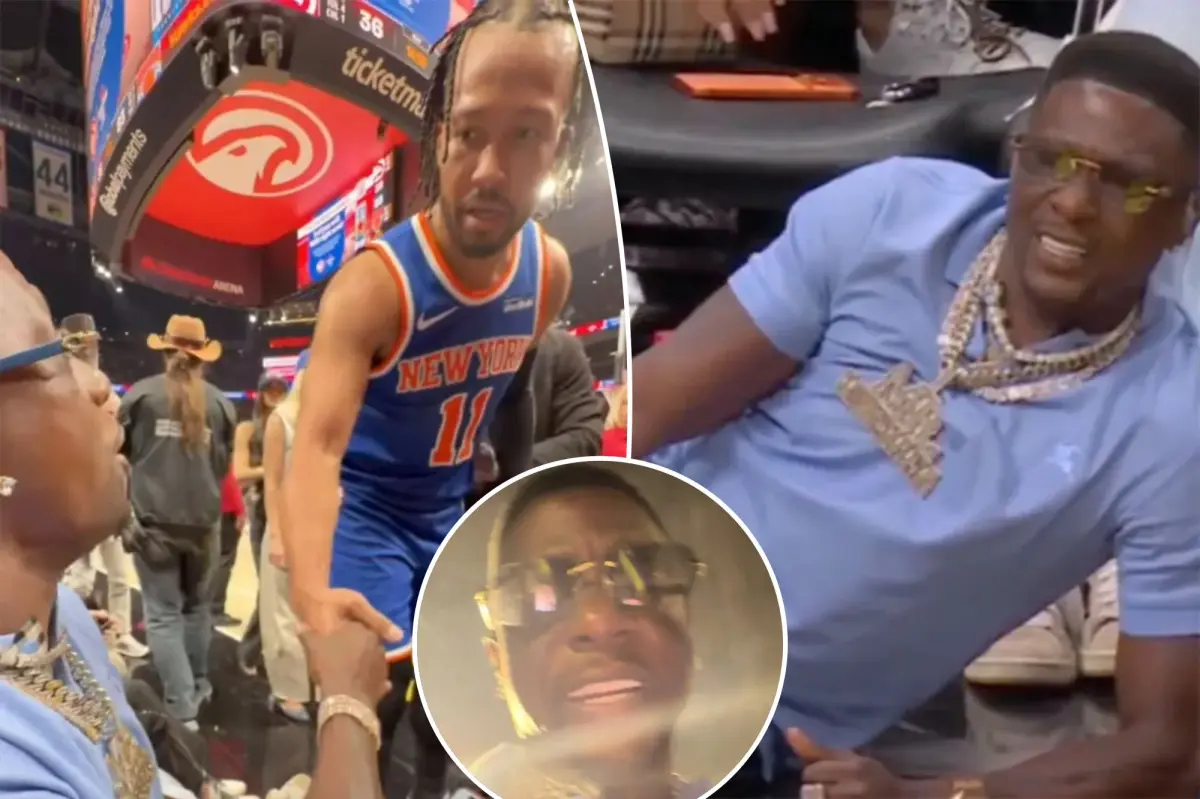 Boosie raps about Jalen Brunson after encountering him courtside during Knicks win
