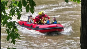 Boy Scouts safely rescued from floodwaters on a river in West Virginia