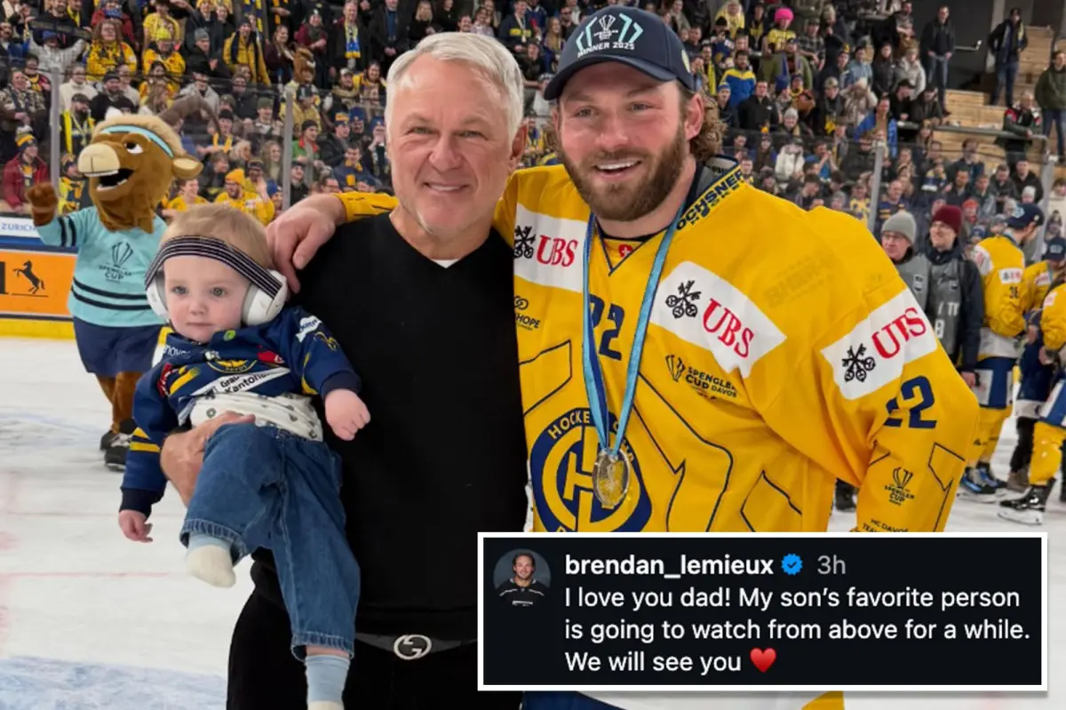 Brendan Lemieux shares a touching farewell to his father Claude after his passing