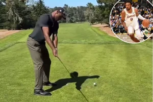 Bronny James has a better golf swing than LeBron James