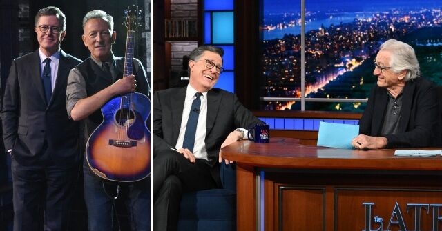 Bruce Springsteen and Robert De Niro Criticize Trump on Colbert's Penultimate 'Late Show'
