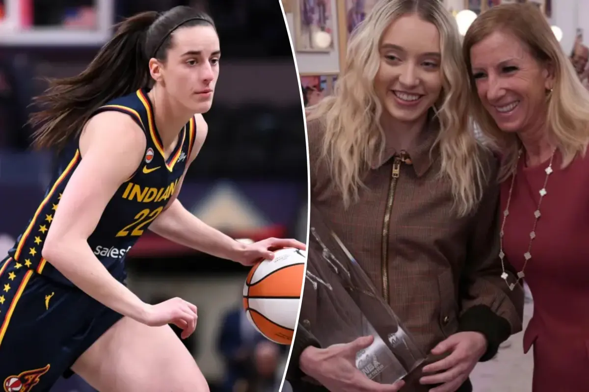 Caitlin Clark ended her own WNBA Rookie of the Year celebration