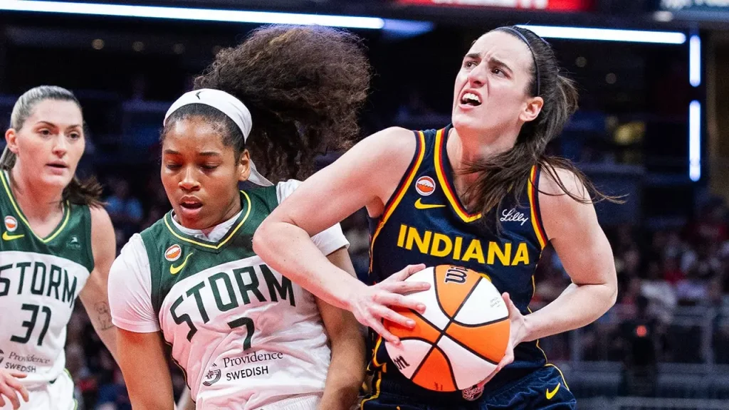 Caitlin Clark reflects on her play during Fever's victory over Storm