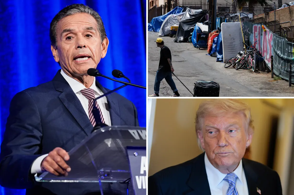 California Democrat Antonio Villaraigosa states that Trump is not responsible for homelessness and the cost crisis.