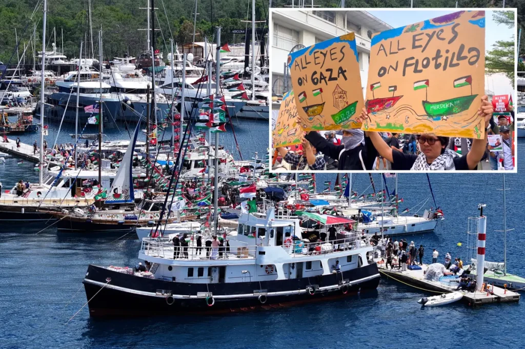 California activists in a flotilla sent away for attempting to reach Gaza