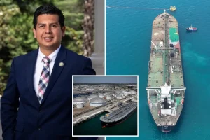 California faces a crisis as the final shipment of Middle Eastern oil arrives in Long Beach.