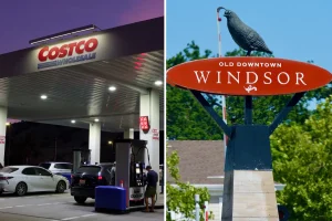 California town faces challenges with policy blocking Costco's opening while residents look for lower gas prices.