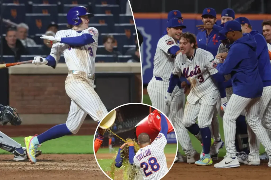 Carson Benge's game-winning hit in the 10th inning leads the Mets to victory over the Tigers
