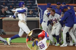 Carson Benge's game-winning hit in the 10th inning leads the Mets to victory over the Tigers