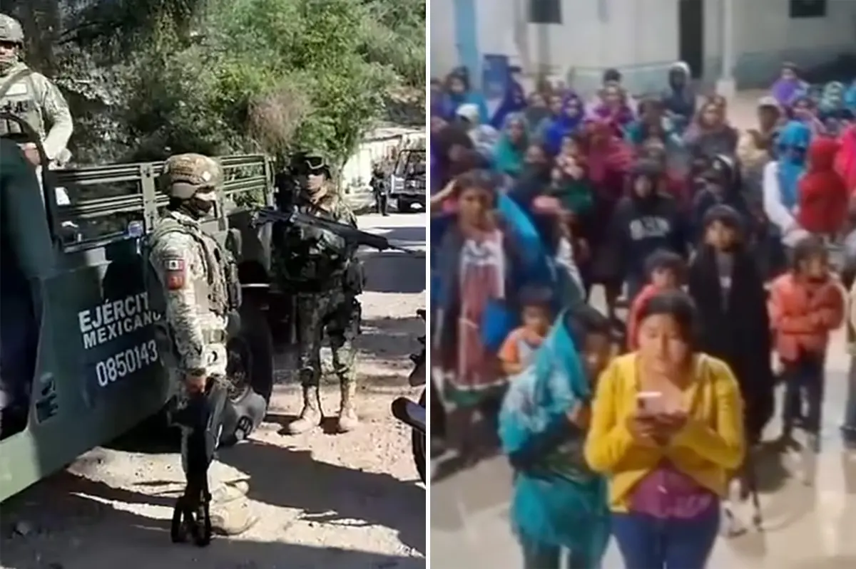 Cartel violence in Mexico drives 800 to 1,000 families to leave their homes.